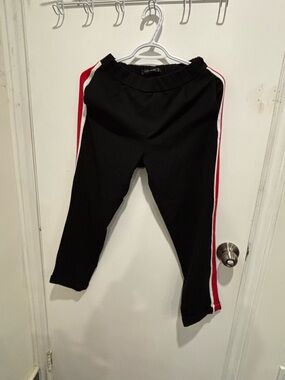 Zara Black Elastic Waist Pants